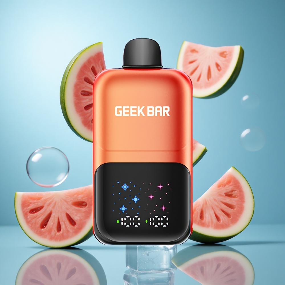 Лубеница жвака лед GEEK BAR 2GO серија 50000 дувака интерактивни велики екран опција Serbian wholesale Serbia