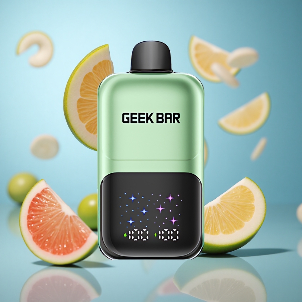 Kiseli Bombon & Kiselo Voće GEEK BAR 2GO serija do 50000 dimova Dual Tank 20mL kapacitet, veliki interaktivni ekran wholesale Serbia