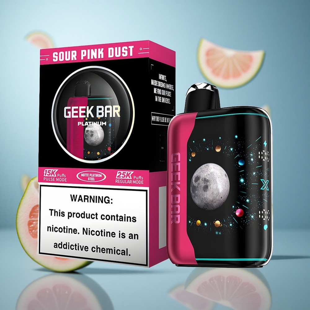 Kisela Roza Prašina GEEK BAR Platinum Edition Do 25000 Dimova Do 15000 Dimova Pulse Mode wholesale Serbia