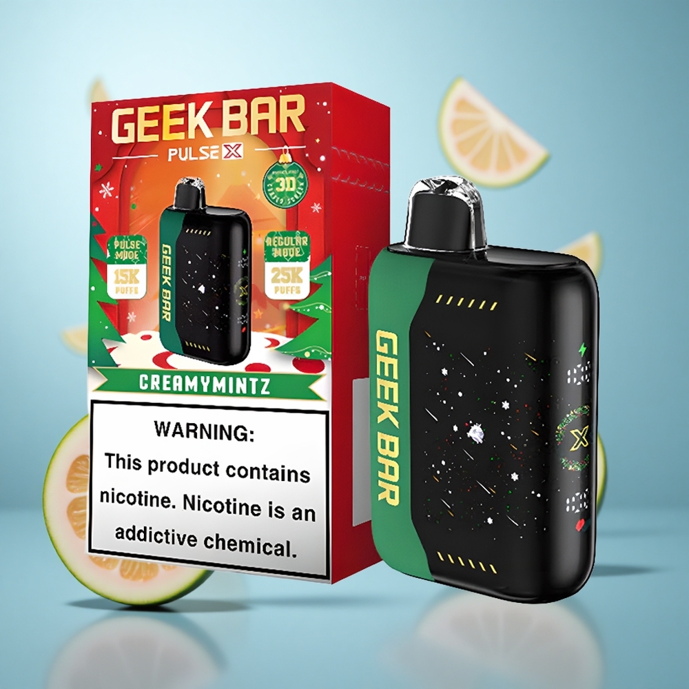 Bozićna Edicija GEEK BAR Pulse X do 25000 Puffova sa 18mL Pre-punjenog E-Likvida i USB Type-C Portom za Punjenje wholesale Serbia
