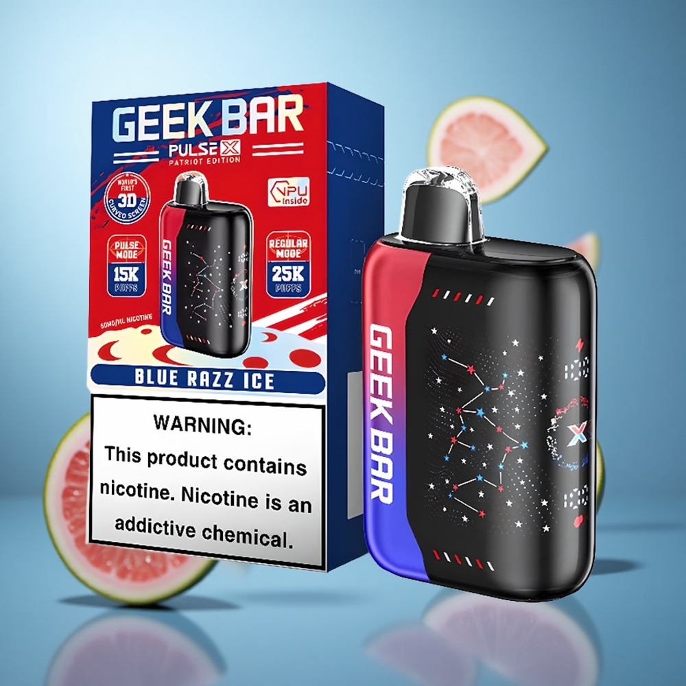 Patriotska Edicija GEEK BAR Pulse X do 25000 dimova sa 18mL unapred napunjenog e-tečnosti wholesale Serbia