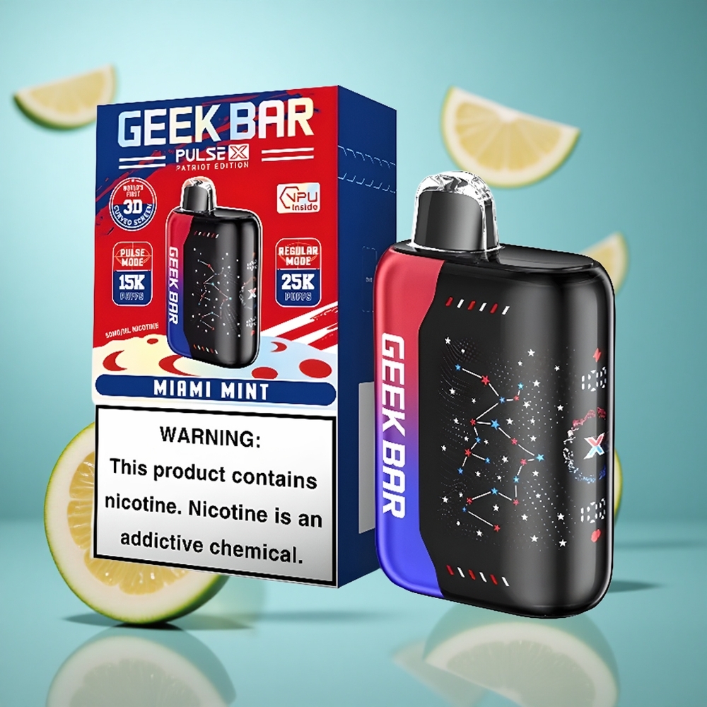 Patriotska Edicija GEEK BAR Pulse X do 25000 dimova sa 18mL unapred napunjenog e-tečnosti wholesale Serbia
