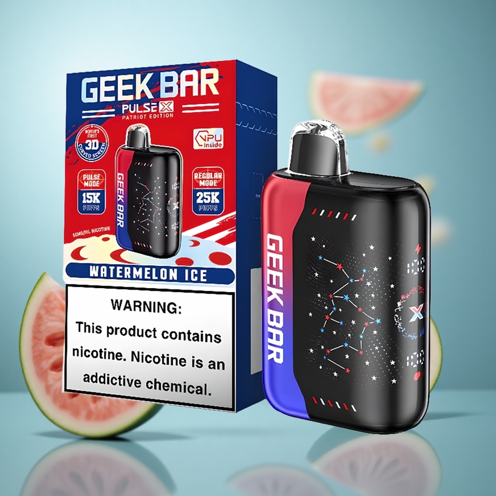 Patriotska Edicija GEEK BAR Pulse X do 25000 dimova sa 18mL unapred napunjenog e-tečnosti wholesale Serbia