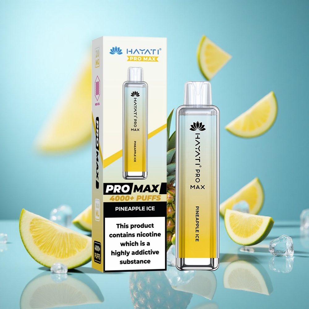 Ananas Led Disposable Hayati Pro Max 4000 Puffs 1400mAh Baterija, 2ml Rezervoar wholesale Serbia