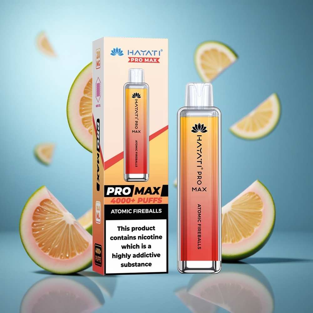 Atomske Vatrene Kuglice Hayati Pro Max 4000 Puffs Dual 1.1 Ohm Mrežasti Kalem, 1400mAh Baterija wholesale Serbia