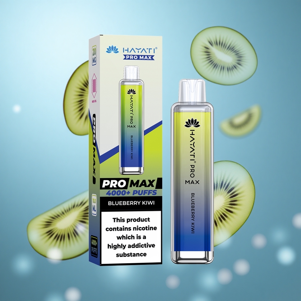Boravnica-Kivi Hayati Pro Max 4000 Puffs Једнократни Вапе do 4000 pufova, 2ml rezervoar sa 10ml automatskim punjenjem, wholesale Serbia