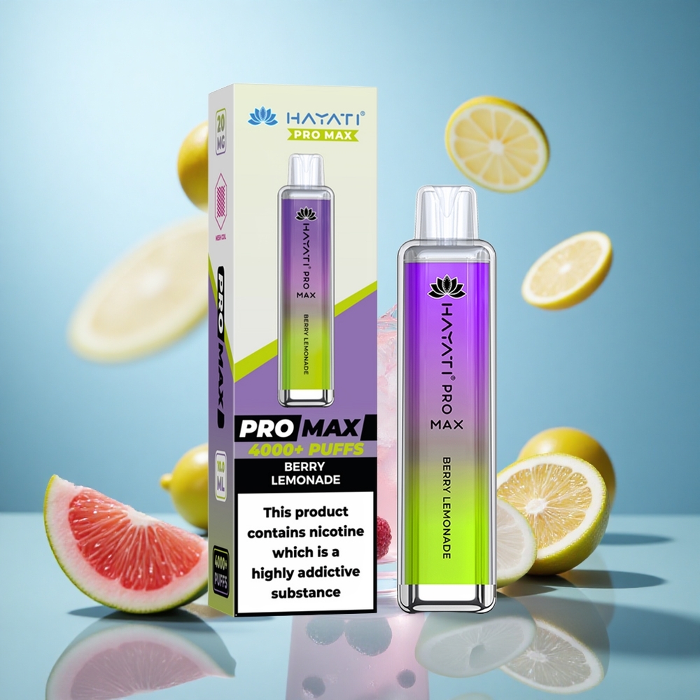 Borovnica Limunada Hayati Pro Max 4000 Puni 2%/5% Nikotina, 1400mAh Baterija wholesale Serbia