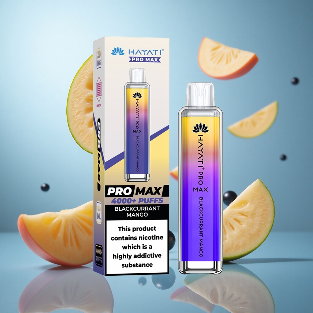 Crna ribizla mango Hayati Pro Max 4000 Puffs 1400mAh baterija 2ml rezervoar wholesale Serbia