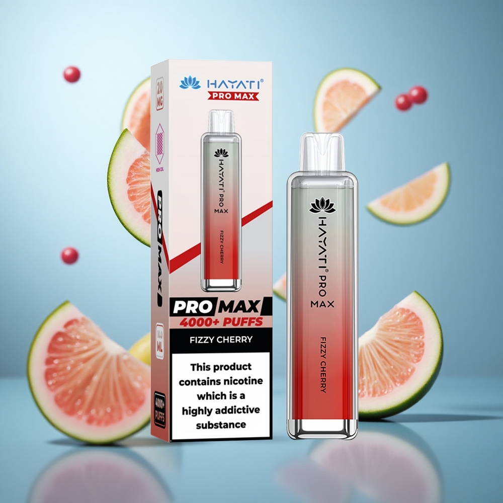 Fizzy Cherry (Fizi Viznja) Hayati Pro Max 4000 Puffs 2ml Rezervoar sa 10ml Automatskim Punjenjem, 2%/5% Никотин wholesale Serbia