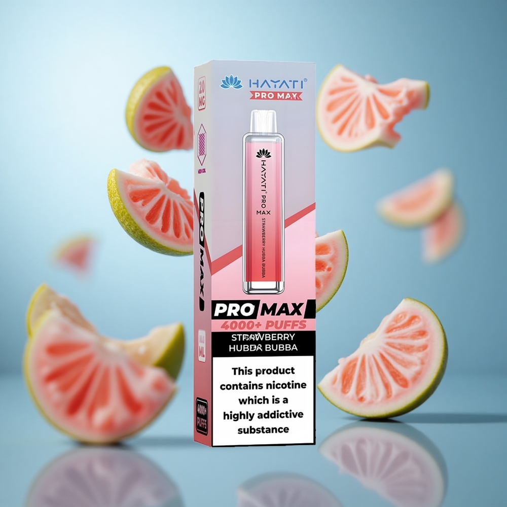 Јагода Hubba Bubba Hayati Pro Max 4000 Пуфова Дуал 1.1 Ом Мрежасти Навој Моћна 1400mAh Батерија wholesale Serbia