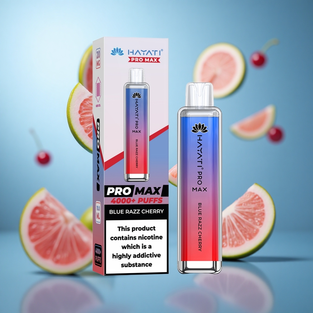Plava Malina Trešnja Hayati Pro Max 4000 Puffs Dvoslojna 1.1 Om Mreža Zavojnica 1400mAh Baterija wholesale Serbia