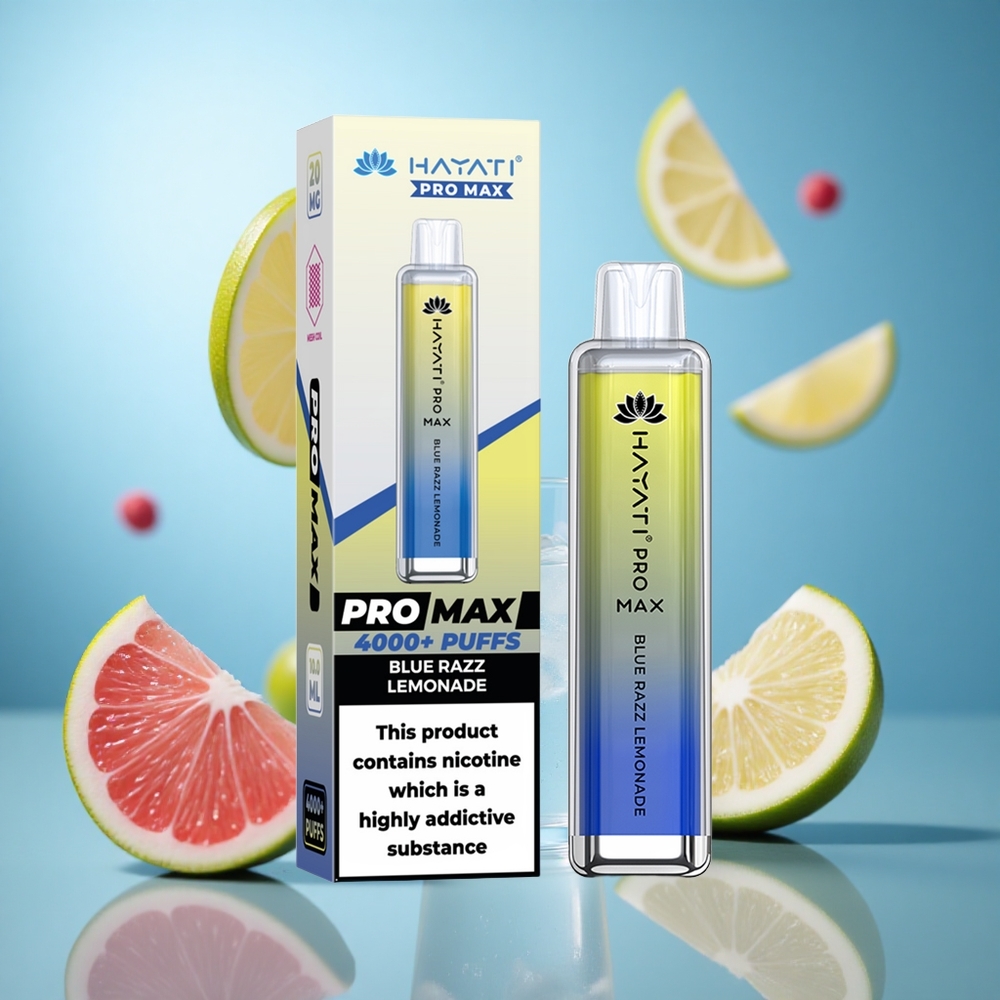 Plava malina limunada Hayati Pro Max 4000 Puffs Dual 1.1 Ohm Mesh Coil Rechargeable baterija wholesale Serbia
