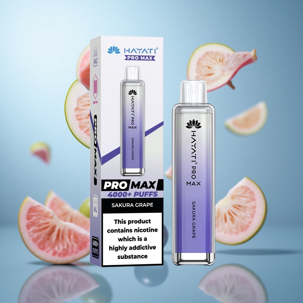 Sakura Grozd Hayati Pro Max 4000 Puffs Dual 1.1 Ohm Mesh Coil 1400mAh baterija wholesale Serbia