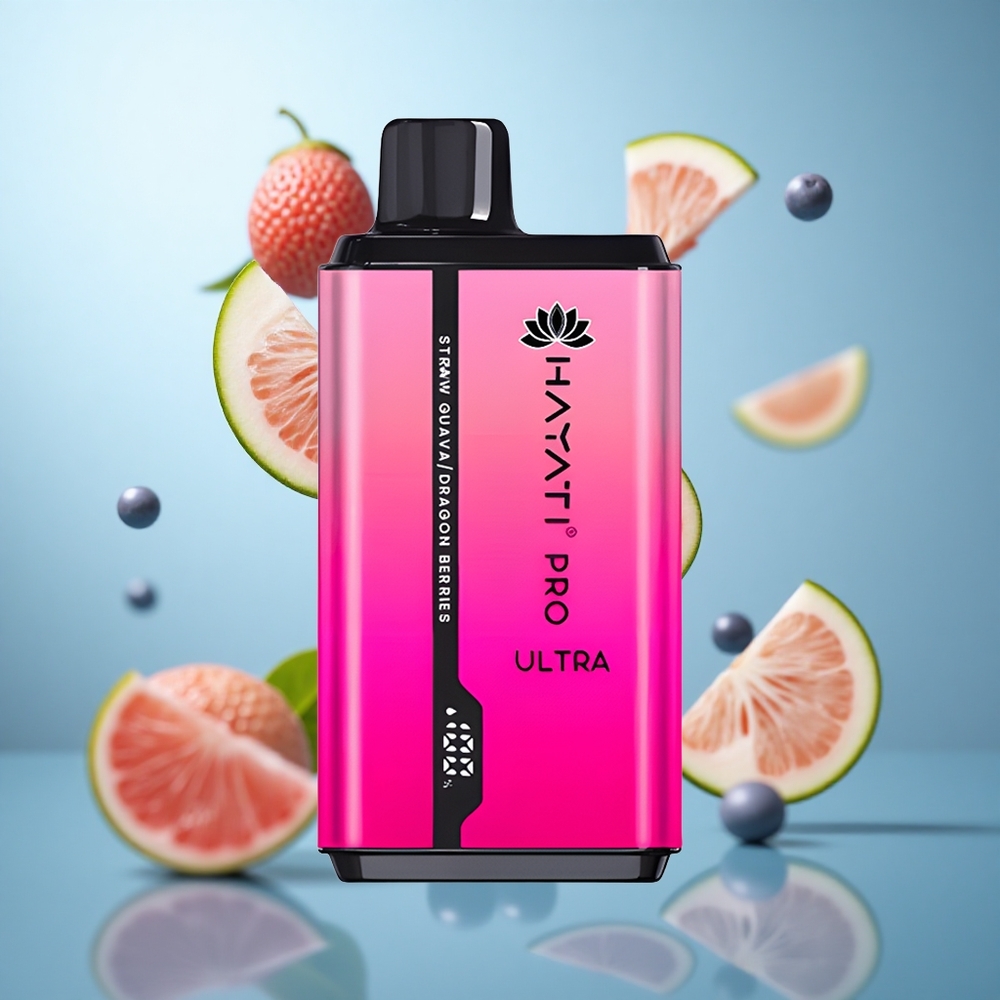 Jagoda Guava Hayati Pro Ultra 15000 Pufova Baterija: 850mAh Kapacitet tečnosti: 2 12ml wholesale Serbia
