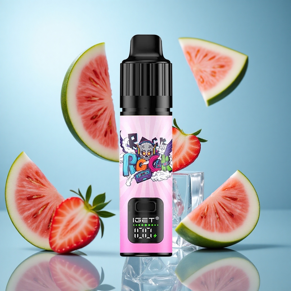 Јагода Лубеница лед IGET BAR PLUS S3 POD 10000 Пуфова 18 ml течност 5% никотин wholesale Serbia