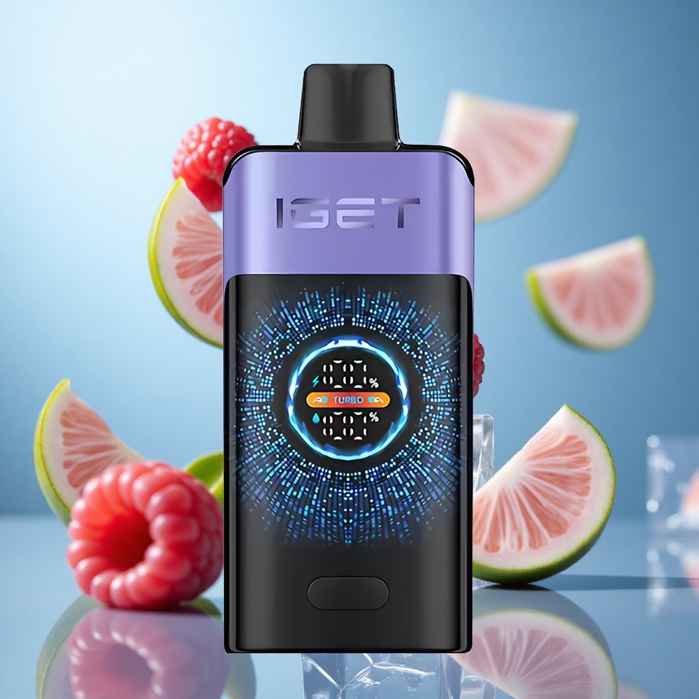 Малина Грожђе Лед IGET ONE 12000 Пуфова Диспозабл Вејп, 2700 mAh Батерија, 0.6 ohm Dual Mesh Coil, wholesale Serbia