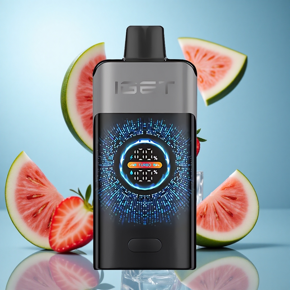Јагода Лубеница лед IGET ONE 12000 Пуфова Диспозaбле Вејп 2700 mAh Батерија 0.6 ohm Дуал Мреш Коил wholesale Serbia