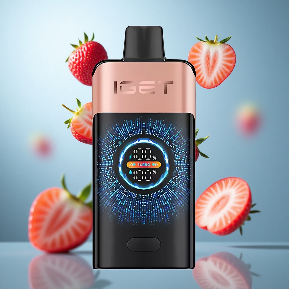 Jagoda Malina IGET ONE 12000 Puffs 2700 mAh Baterija 46mm x 25.5mm x 107.7 mm Veličina wholesale Serbia