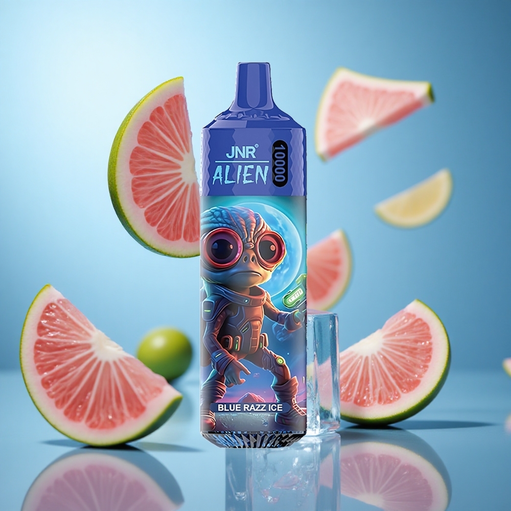 Plava malina led JNR Alien 10000 Puffs 850mAh Baterija 20ml Tecnost wholesale Serbia