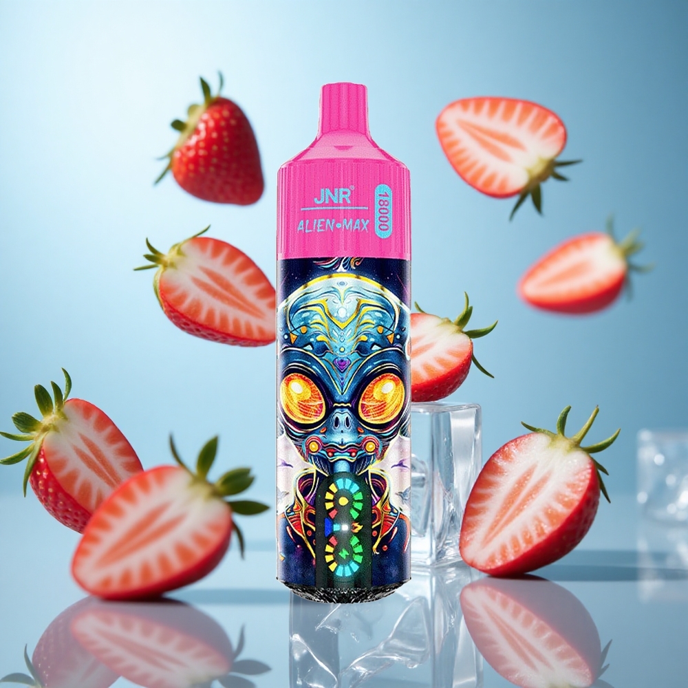 Јагода Лед JNR Alien Max 18000 Пуфова Дуал Мезх Калем 28мл Течност wholesale Serbia
