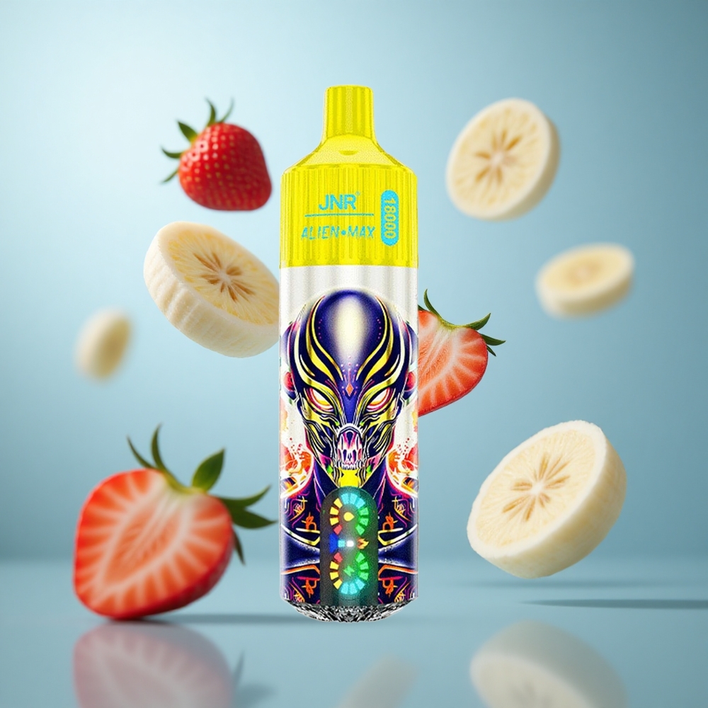 Jagoda Banana JNR Alien Max 18000 Puffs Dual Mesh Coil & Dual Core 28ml E-liquid wholesale Serbia