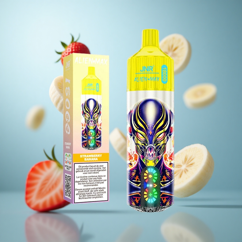 Jagoda Banana JNR Alien Max 18000 Puffs Dual Mesh Coil & Dual Core 28ml E-liquid wholesale Serbia
