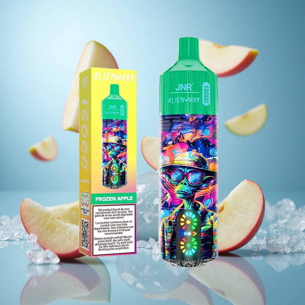 Zamrznuta Jabuka JNR Alien Max 18000 Puffs Dual Mesh Coil & Dual Core 28ml E-liquid wholesale Serbia
