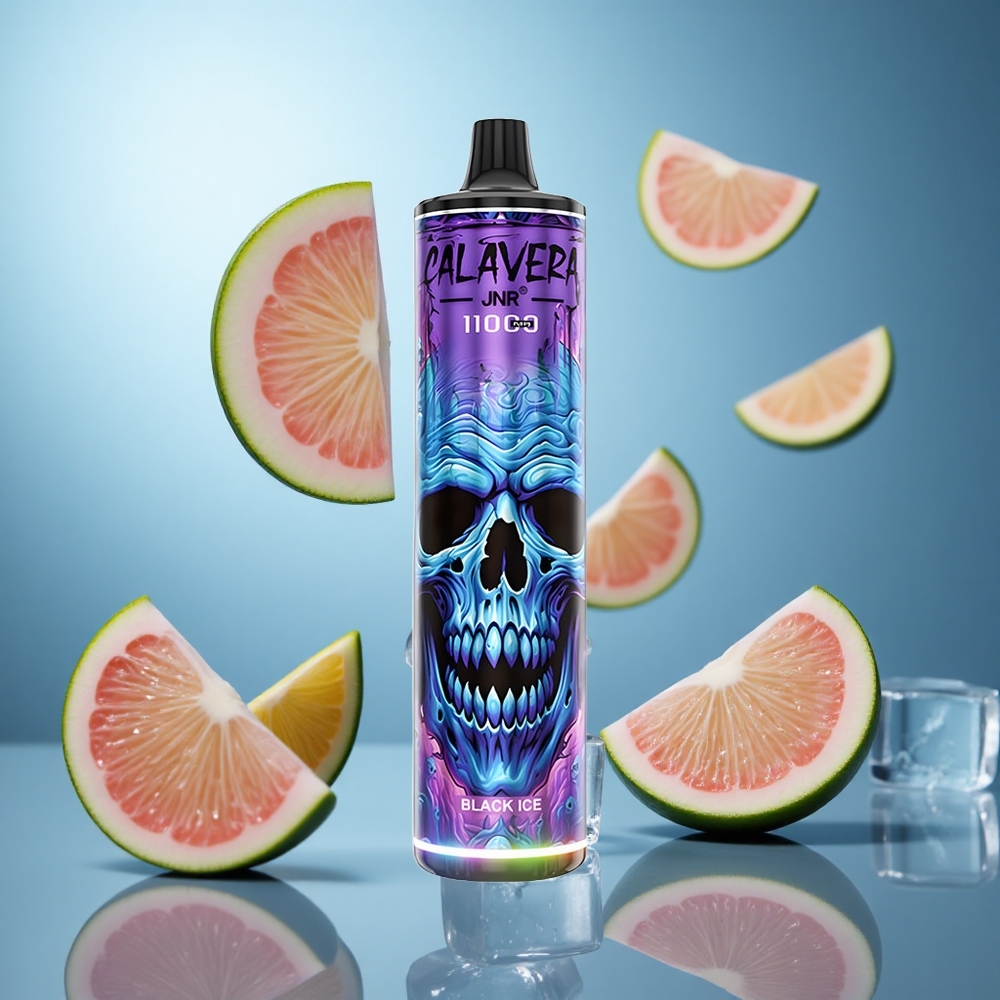 Crna ledena kombinacija JNR Calavera 11000 Puffs Једнократни Вапе sa 850 mAh baterijom i 21ml tečnosti wholesale Serbia
