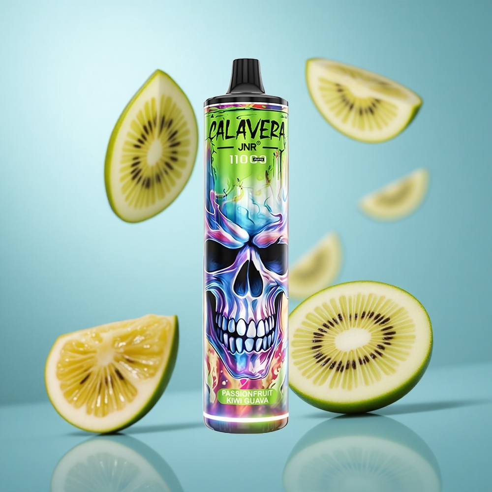 Pasiflora Kivi Guava JNR Calavera 11000 Pufova Једнократни Вапе sa 850 mAh Baterijom i 21ml Tečnosti wholesale Serbia