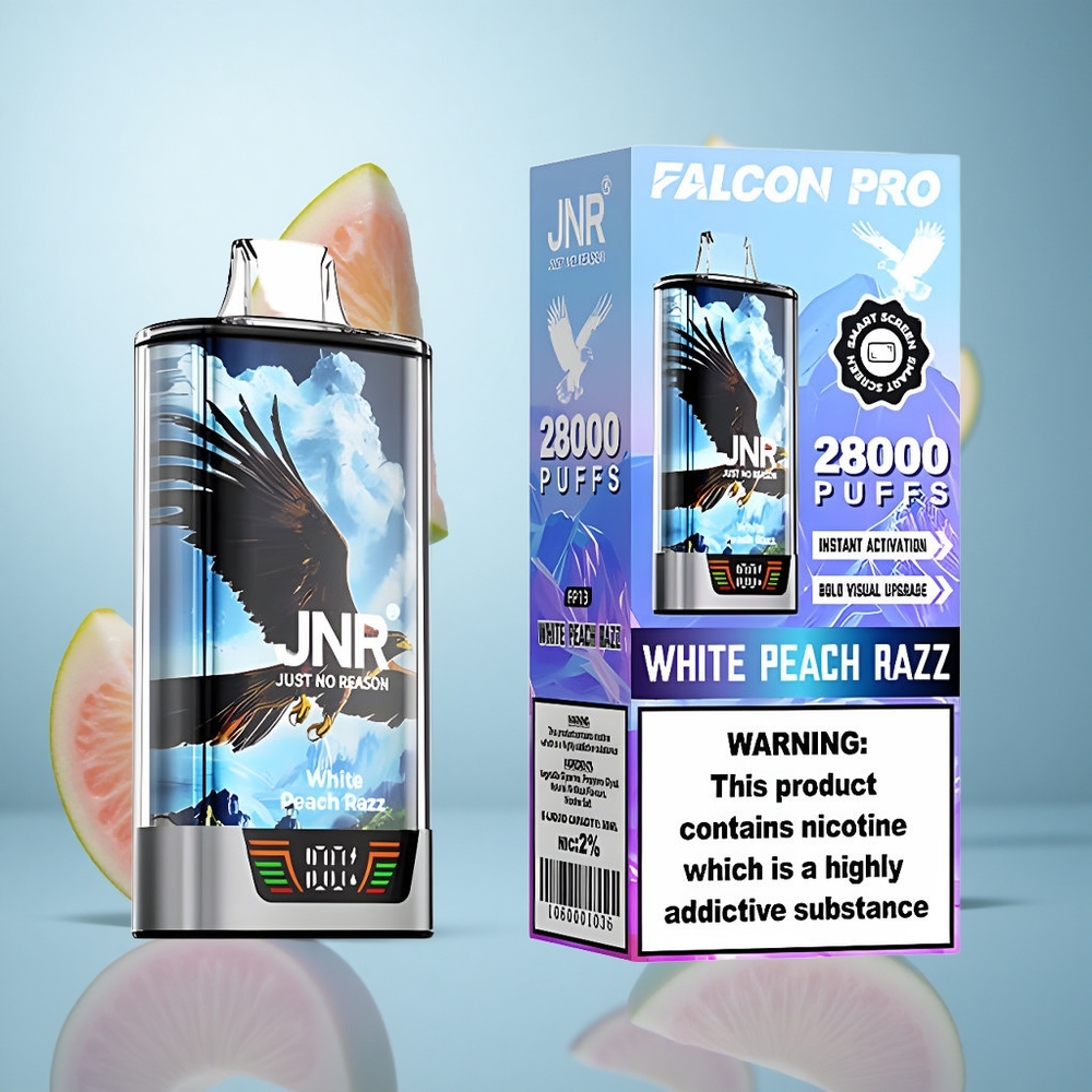 Bela Breskva Malina JNR Falcon Pro 28000 Једнократни Вапе 28000 Puffova 30ml Punjenja USB Type-C Punjenje wholesale Serbia