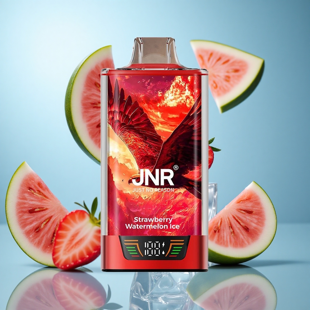 Јагода Лубеница лед JNR Falcon Pro 28000 Једнократни Вапе 28000 пуфова 30ml предуправљено 5% јачине никотина wholesale Serbia