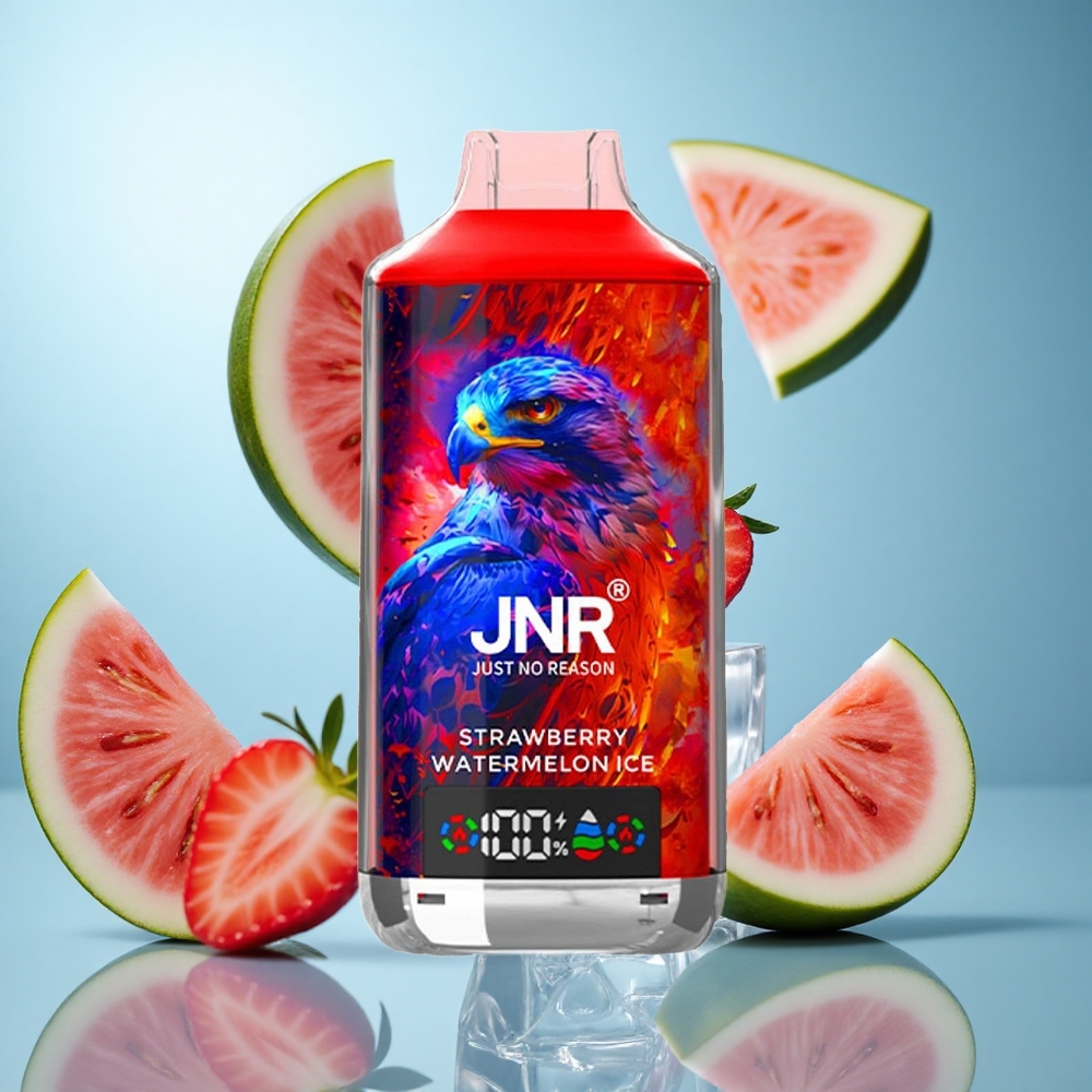 Jagoda Lubenica Led JNR Falcon X 18000 Pufova Baterija 750mAh Tecnologija Dual Mesh Coil wholesale Serbia