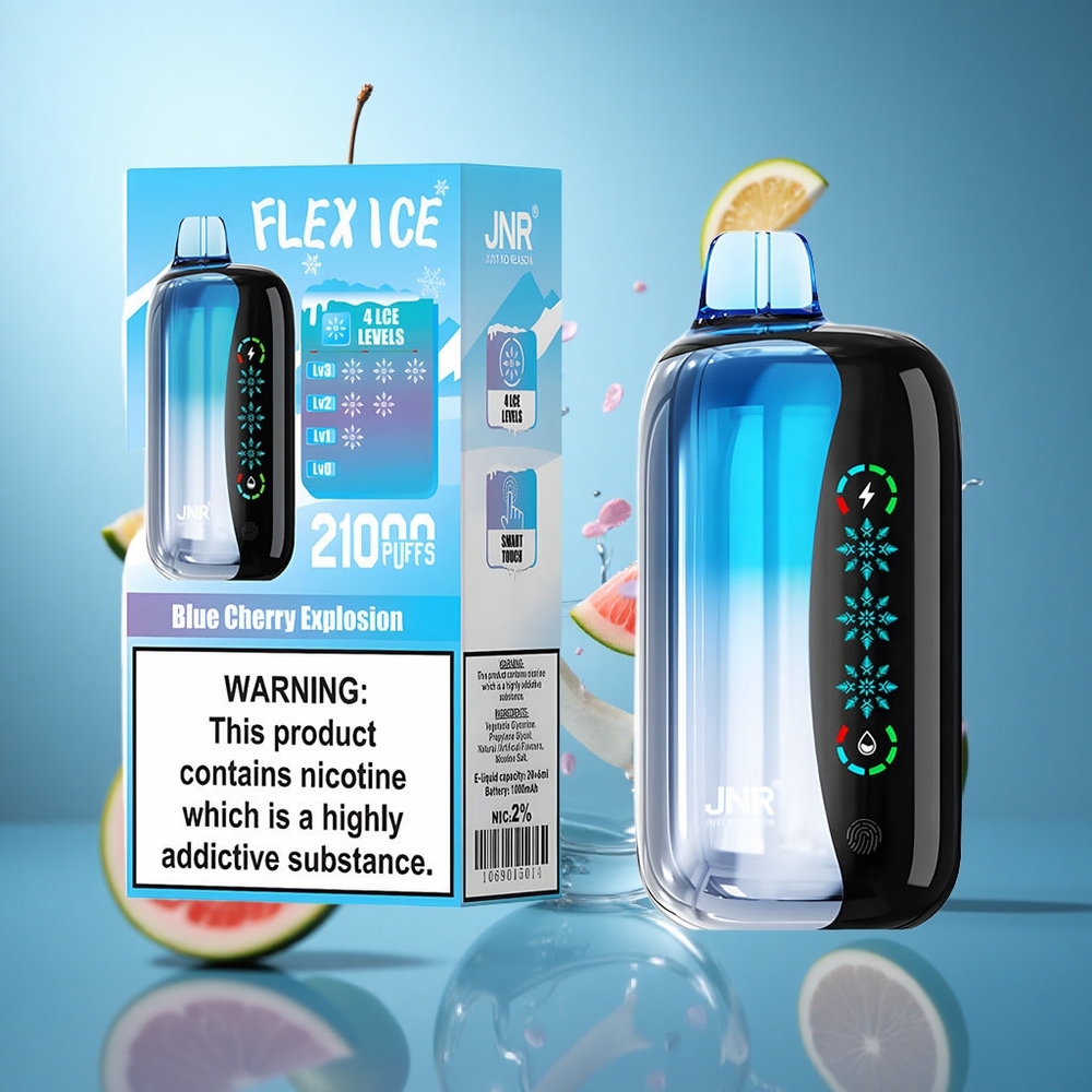 Plava Trešnja Eksplozija JNR Flex Ice ~21000 Puffova Dual Mesh 1.2 Ohm wholesale Serbia
