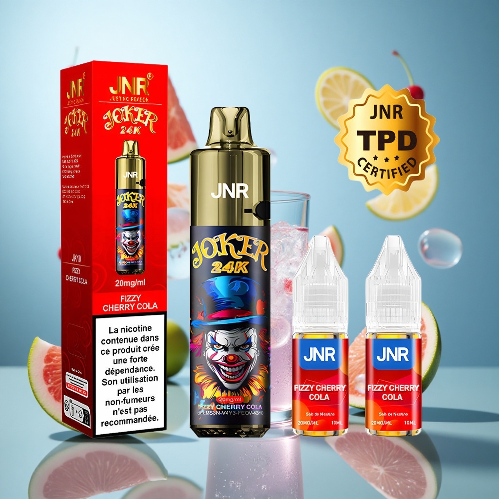 Gazirana Višnja Kola JNR Joker 24000 Pufova 2% Nikotina Tip-C Punjenje wholesale Serbia