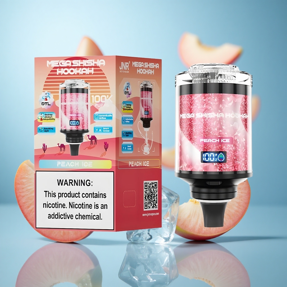Breskva Led JNR Mega Shisha 100K Pufova Desktop Kompatibilnost 60ml Kapacitet Tekućine 2200mAh Baterija wholesale Serbia