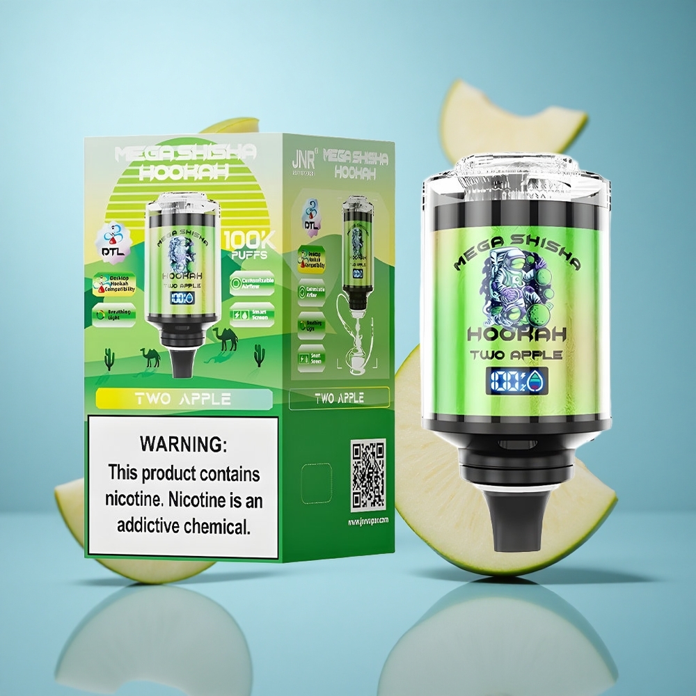 Dva Jabuka JNR Mega Shisha Hookah 100K kompatibilnost Kapacitet tečnosti 60ml wholesale Serbia