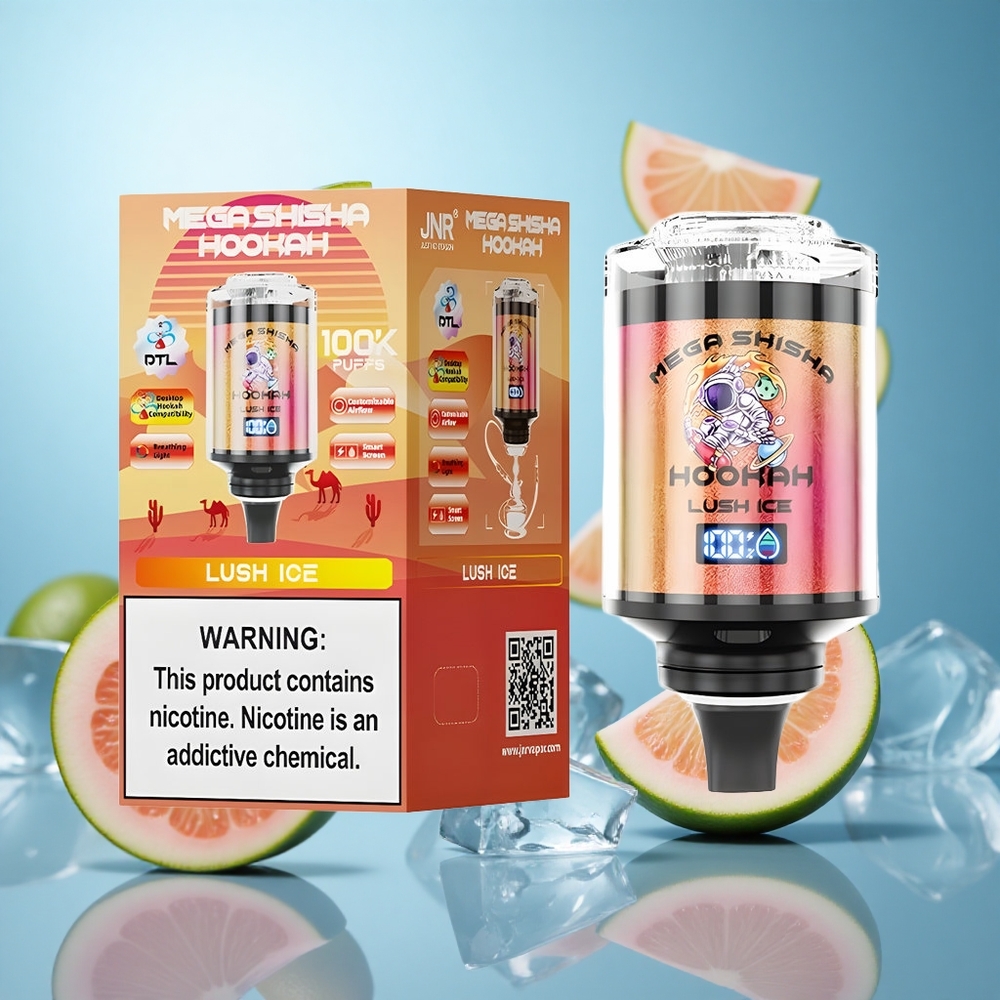 Ледена Луж JNR Mega Shisha Hookah 100.000 пуфа 60ml капацитет течности wholesale Serbia