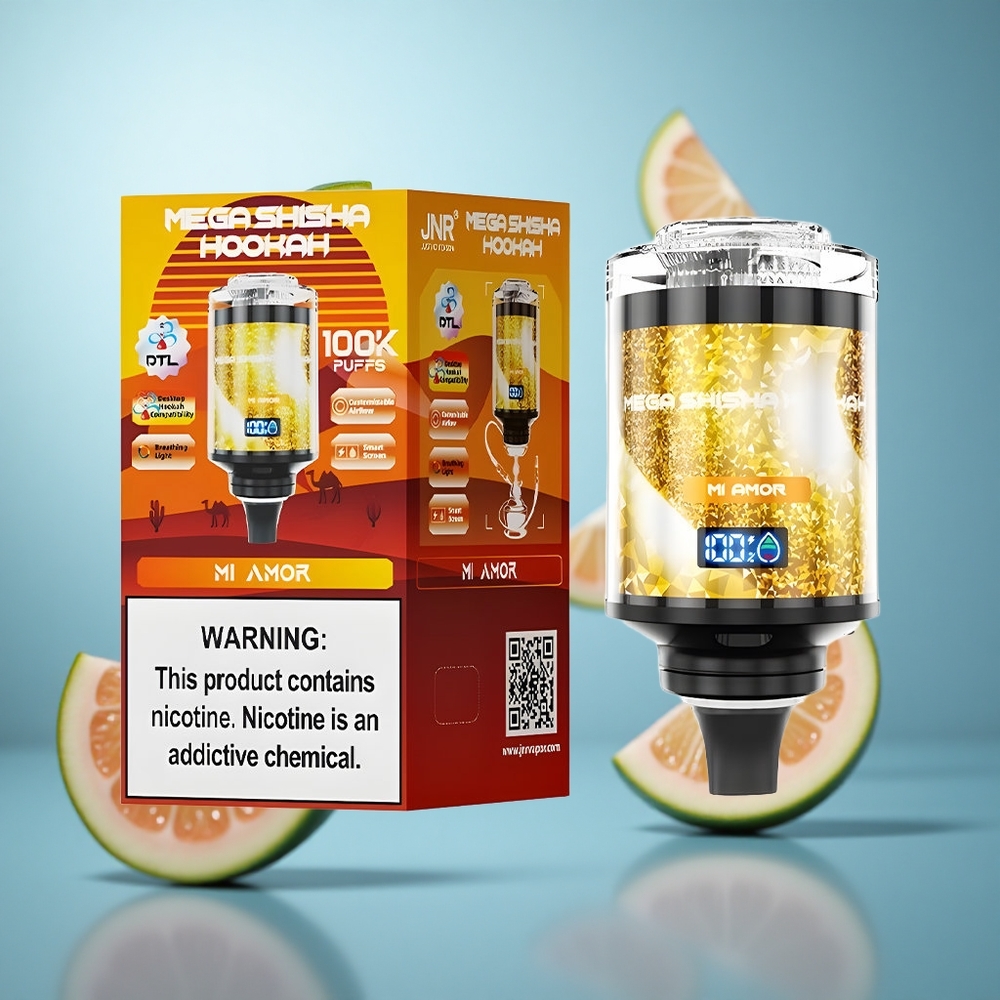 Mi Amor JNR Mega Shisha Hookah 100 hiljada dimova Tip-C brzo punjenje 2200mAh baterija wholesale Serbia