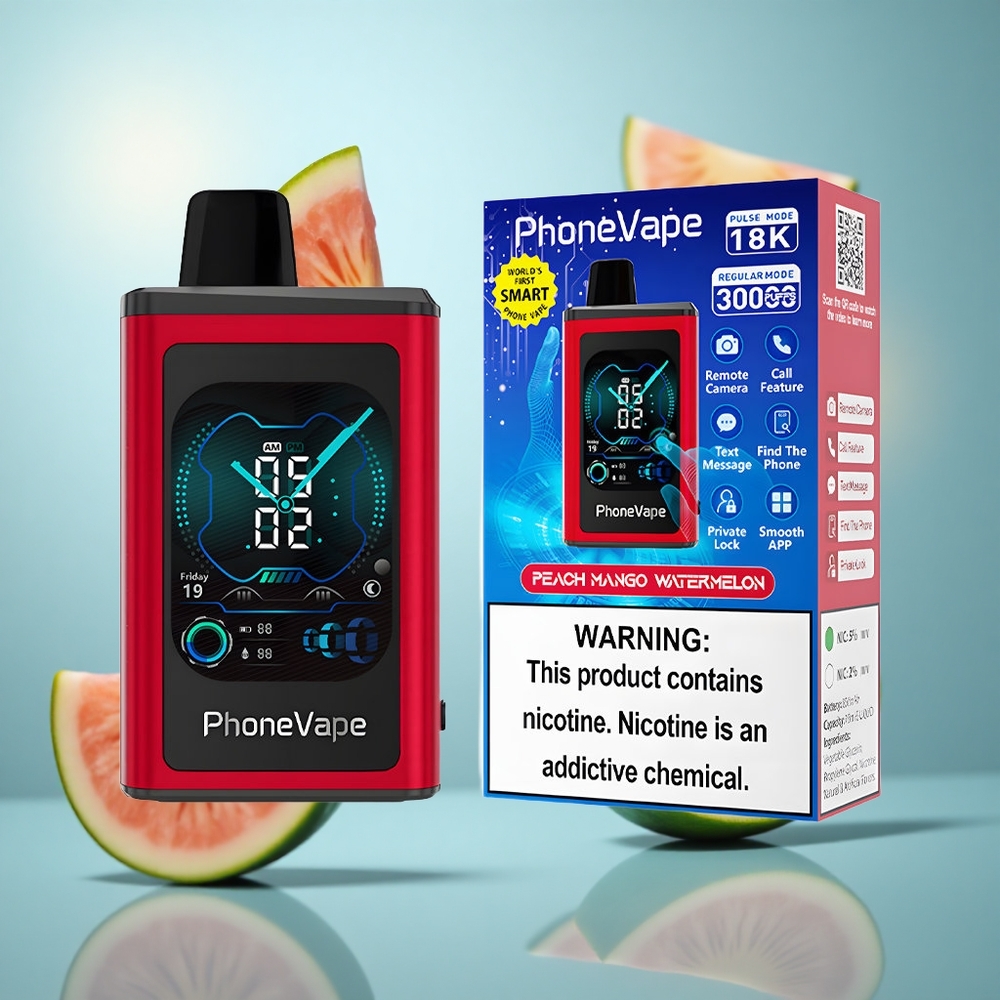 Breskva Mango Lubenica JNR PhoneVape 30000 pufova 850mAh Type-C Punjiva Baterija Turbo Mod wholesale Serbia