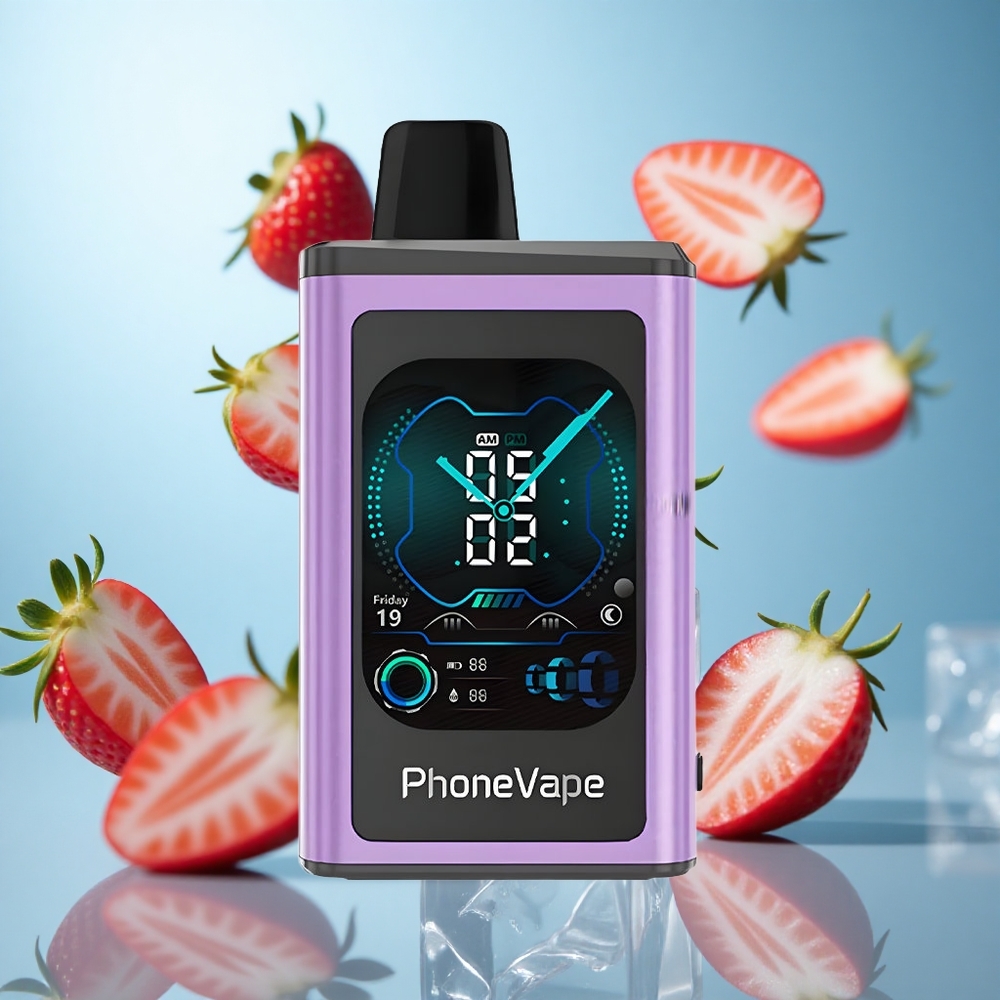 Јагода лед JNR PhoneVape 30000 пуфова 850mAh Type-C батерија са подешавањем протока ваздуха wholesale Serbia