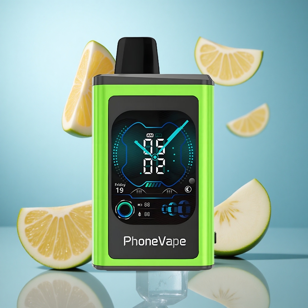 Kisela Jabuka Led JNR PhoneVape 30000 dimova 850mAh punjiva baterija Type-C 2%,5% jačina nikotina wholesale Serbia
