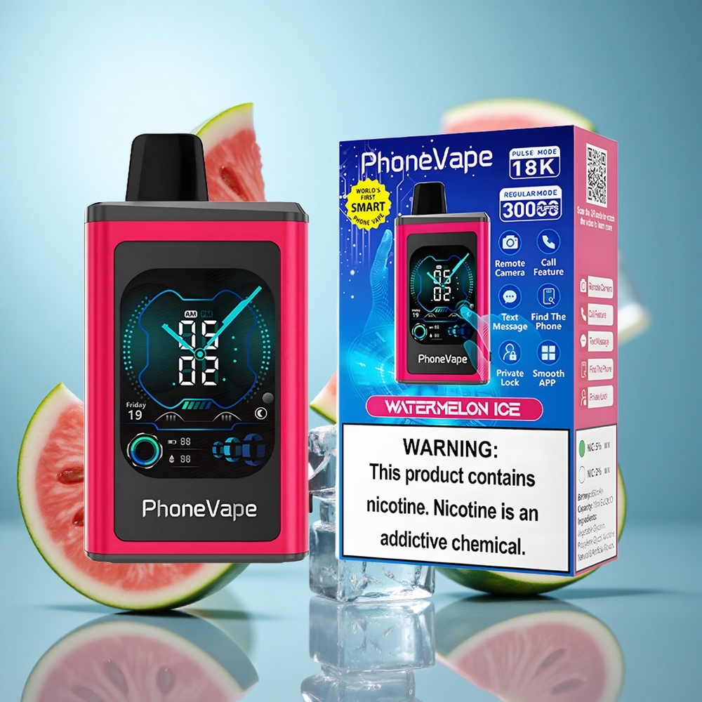 Lubenica Led JNR PhoneVape 30000 puffova 850mAh baterija sa Type-C punjenjem, 2% i 5% nikotina wholesale Serbia