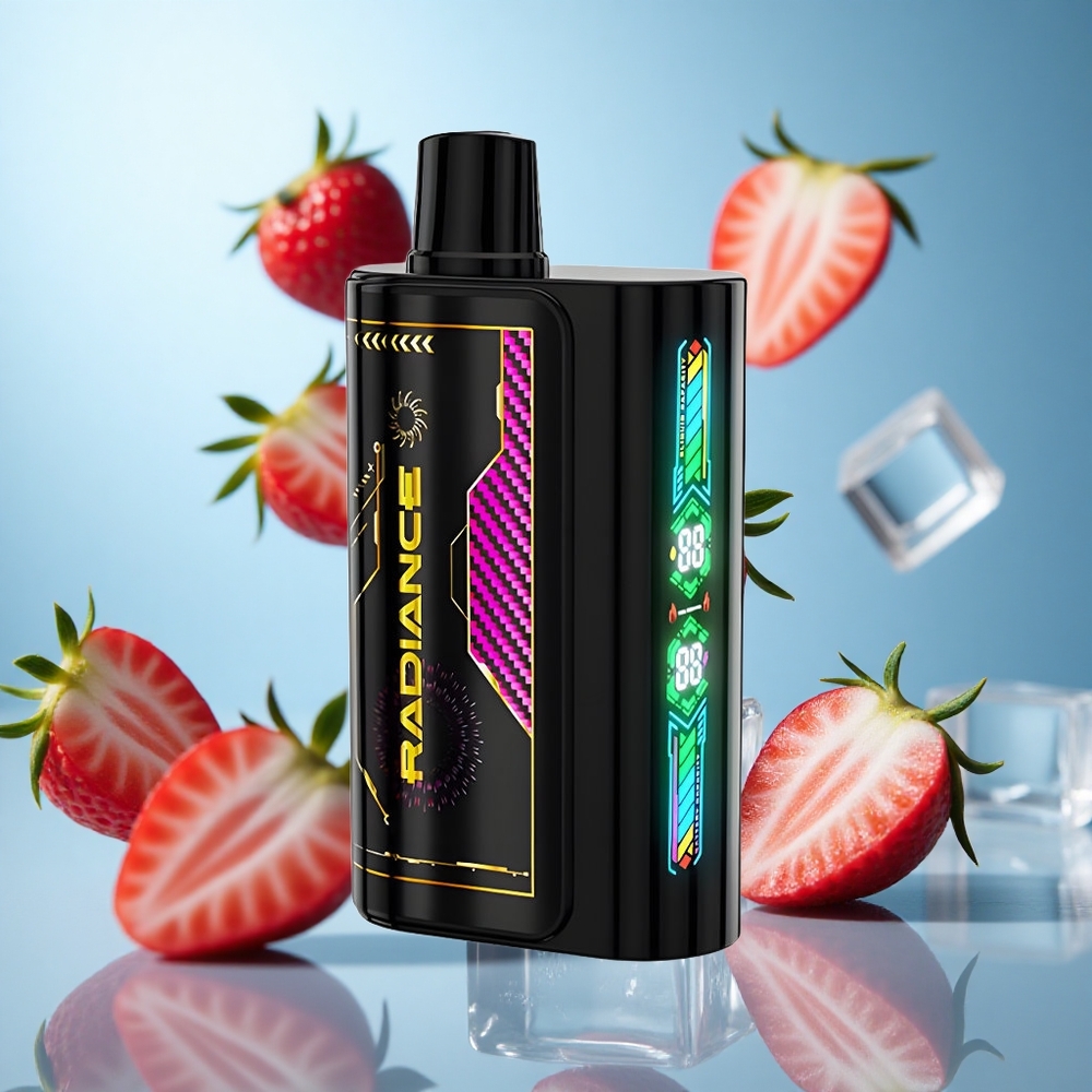 Јагода лед JNR Radiance 31000 пуфа 28ml течност wholesale Serbia