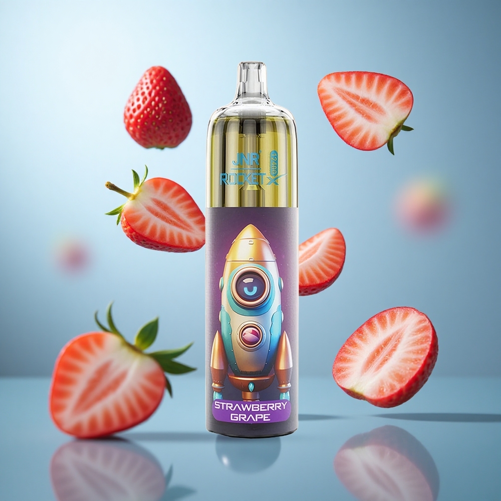 Јагода Грожђе JNR Rocket-X 12400 Пуфова Диспозабл Вејп са 25ml Течности и 850mAh Батерија wholesale Serbia