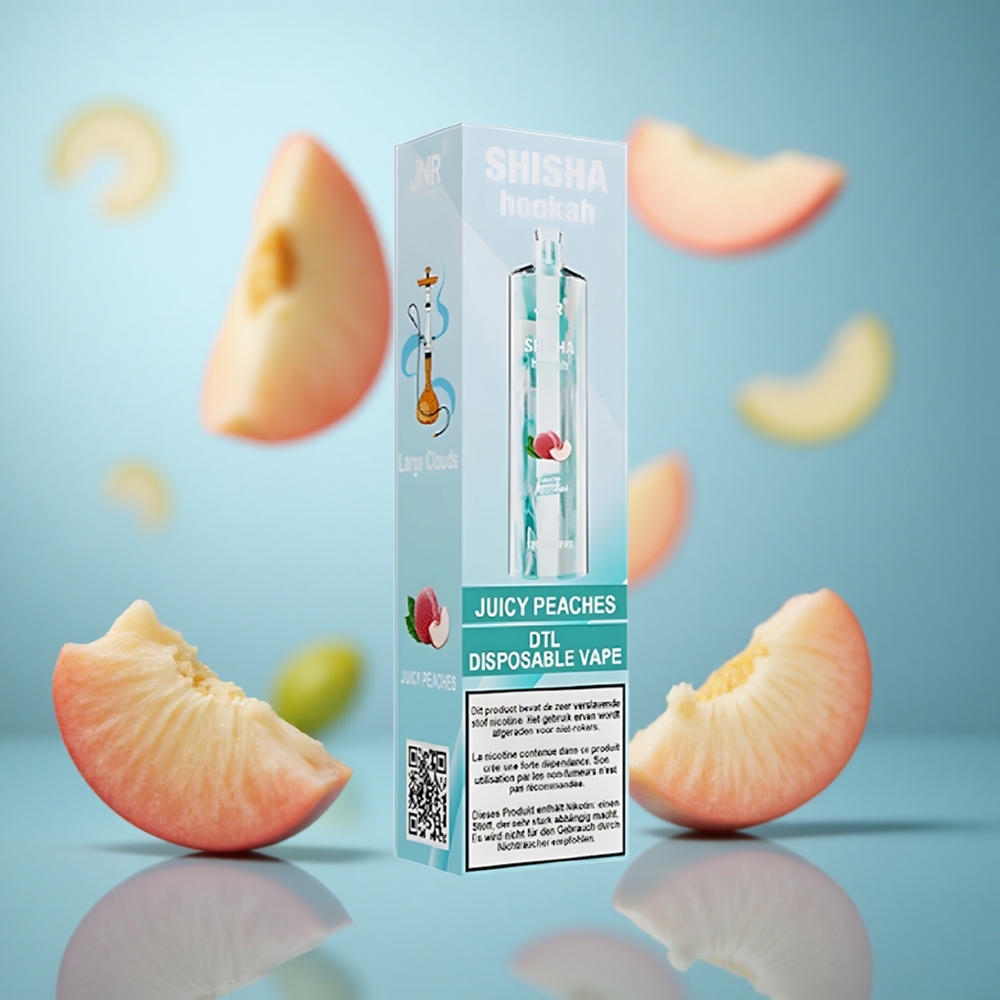 Sočna Breskva JNR Shisha Hookah 12000 Puniš Kapacitet baterije: 750mAh Veličina: 36mm 32mm 145mm wholesale Serbia