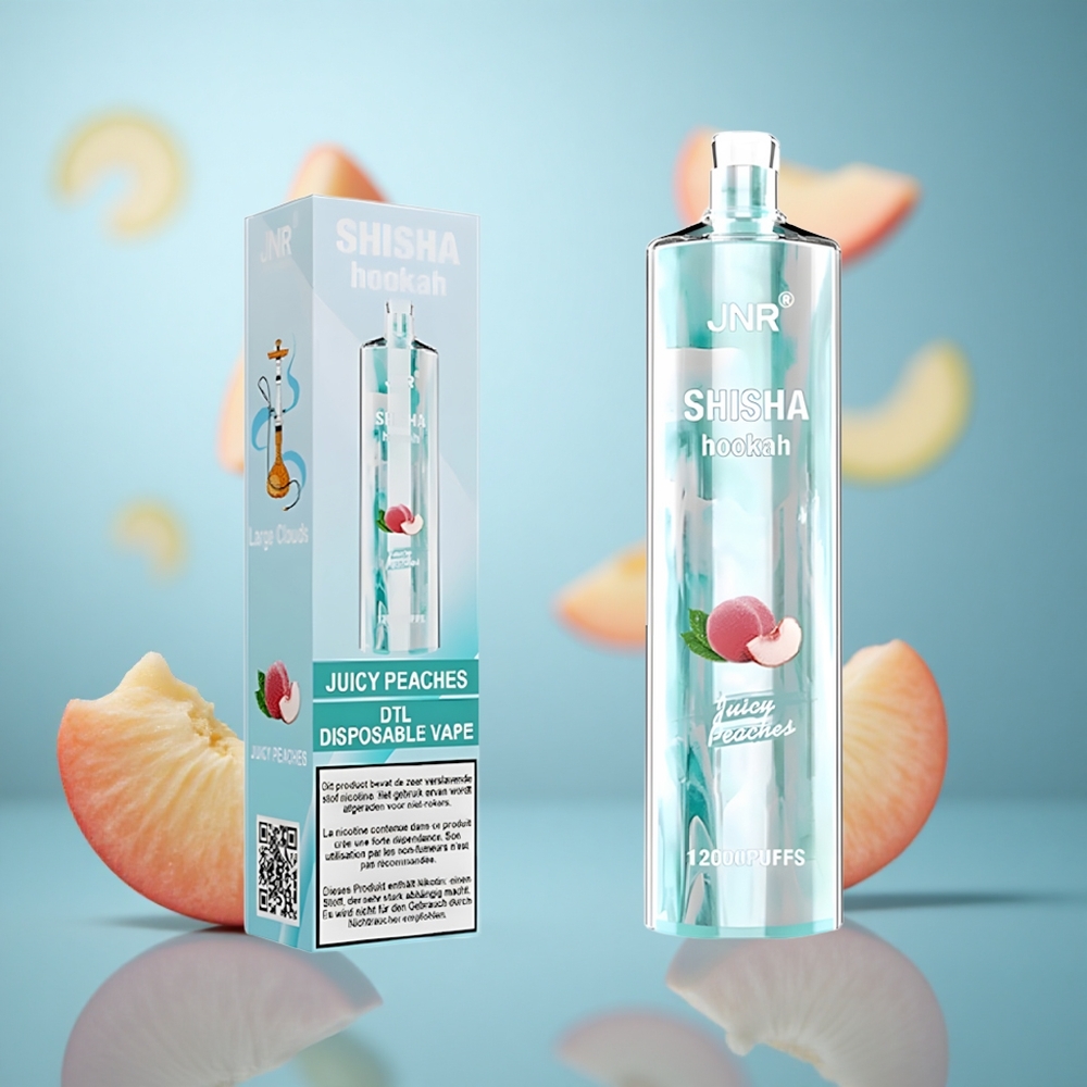 Sočna Breskva JNR Shisha Hookah 12000 Puniš Kapacitet baterije: 750mAh Veličina: 36mm 32mm 145mm wholesale Serbia