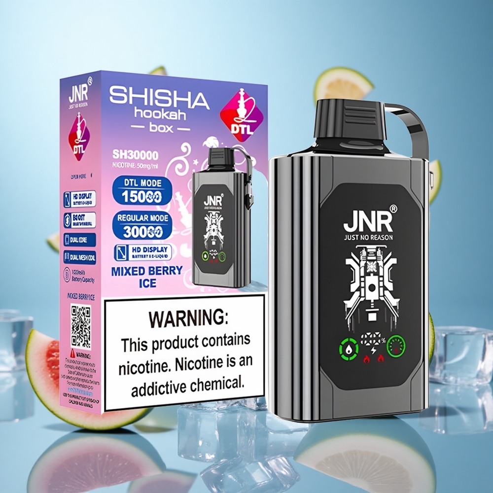 Јагода-Малина Лед JNR Shisha Hookah Box 20500 Пуфова HD Display Батерија 1000mAh wholesale Serbia