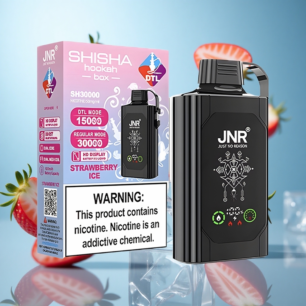 Јагода Лед JNR Shisha Hookah Box 20500 Пуфова HD Display 25ml Е-течност wholesale Serbia