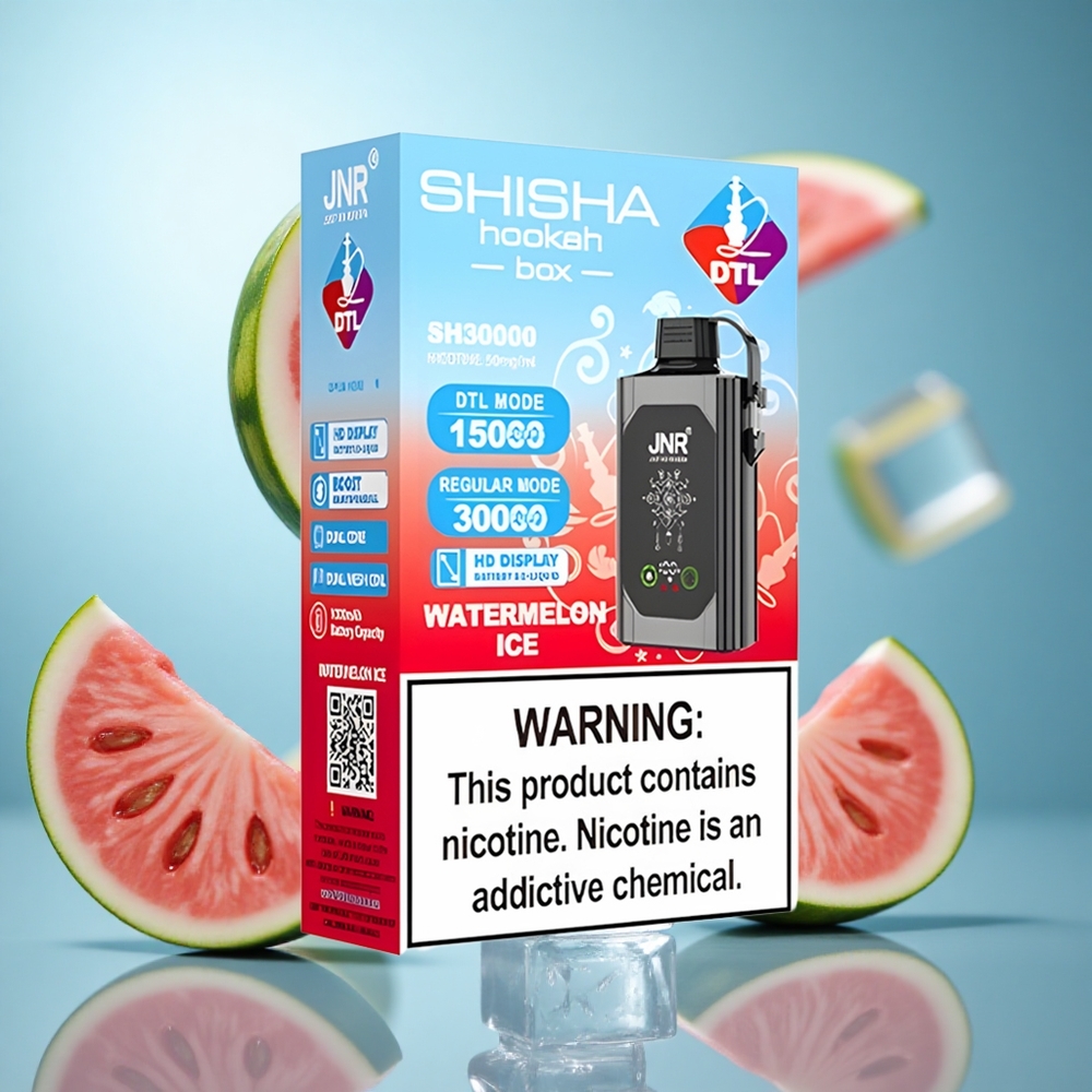 Лубеница лед JNR Shisha Hookah Box 20500 Пуфова HD Display Dual Mesh Coil wholesale Serbia