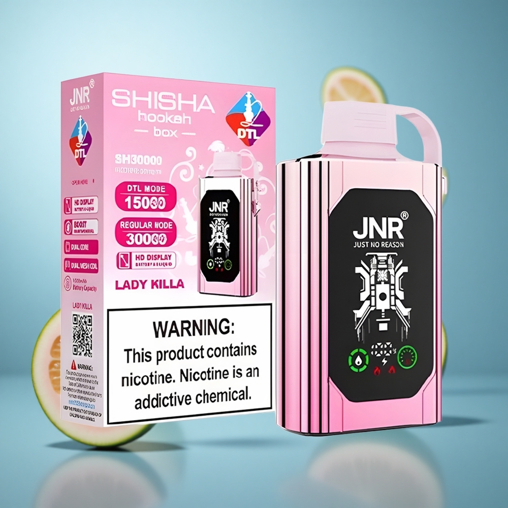 Lady Killa JNR Shisha Hookah Box 20500 Pufova HD Display Dual Mesh Coil wholesale Serbia